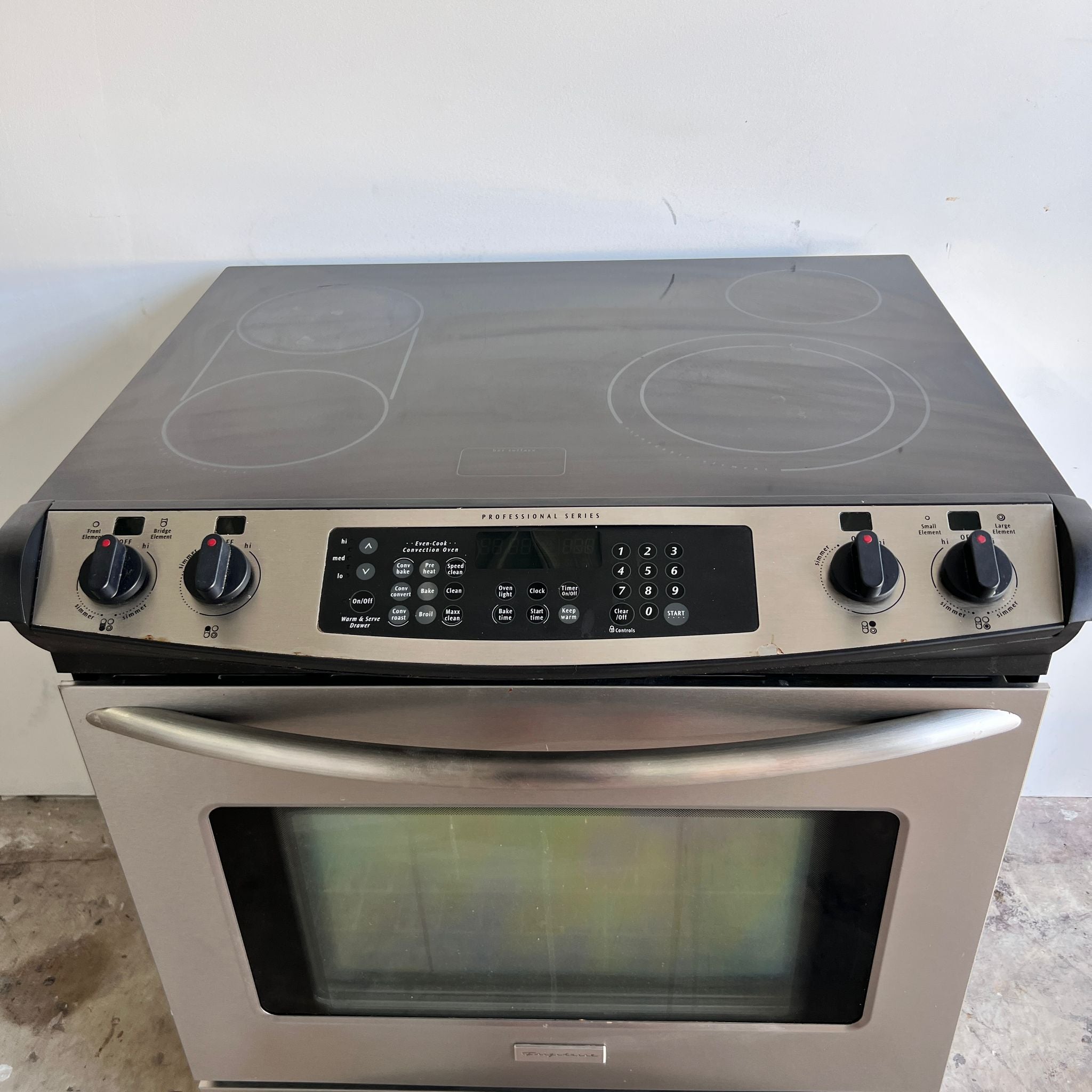 Frigidaire Stainless Steel Slide-In Electric Stove Frigidaire Stainless Steel Slide-In Electric Stove